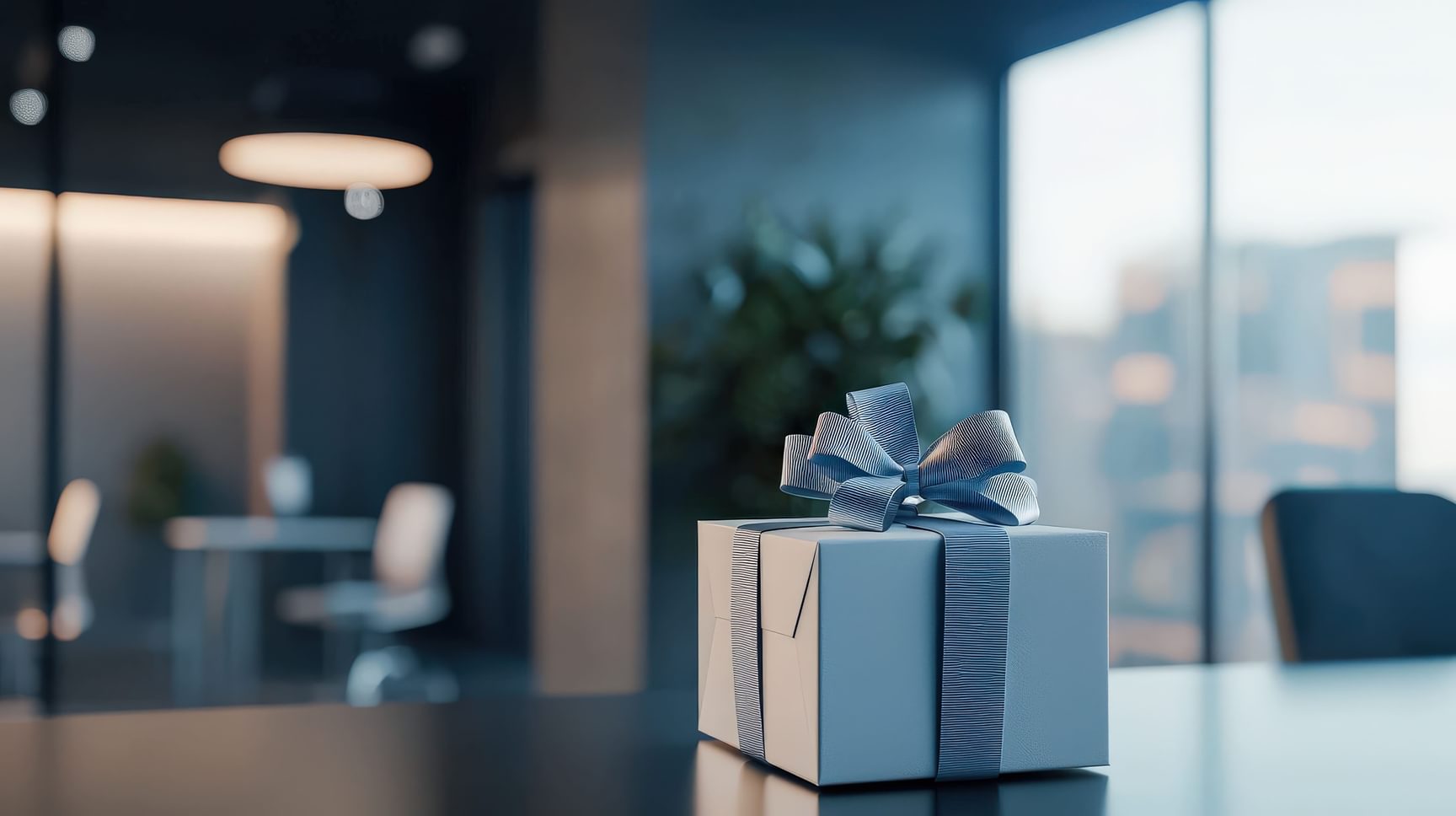 Fiscaalvriendelijk geschenk op een kantoortafel